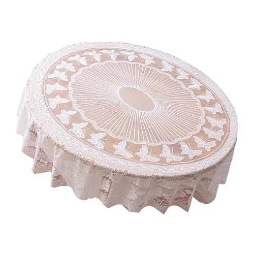 Tischdecke, rund, Spitze, 178 cm, Weiß, Dekoration für Zuhause, Urlaub, Hochzeit, Esstisch, Dekoration Tischdecke, rund, Spitze, 178 cm, Weiß, Dekoration für Zuhause, Urlaub, Hochzeit, Esstisch, Dekoration von TingHaoO