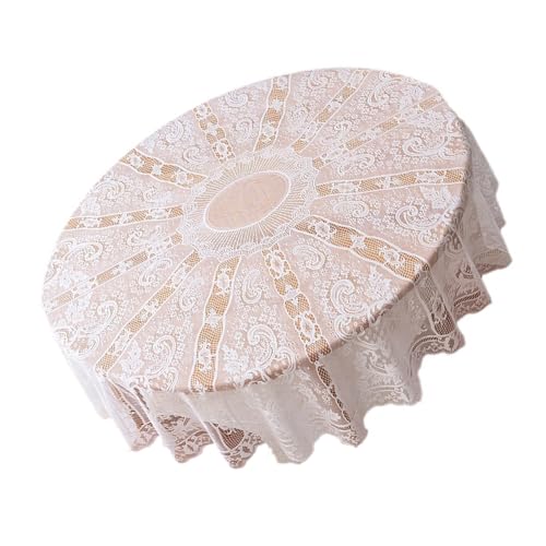 Tischdecke, rund, Spitze, 178 cm, Weiß, Dekoration für Zuhause, Urlaub, Hochzeit, Esstisch, Dekoration Tischdecke, rund, Spitze, 178 cm, Weiß, Dekoration für Zuhause, Urlaub, Hochzeit, Esstisch, Dekoration von TingHaoO
