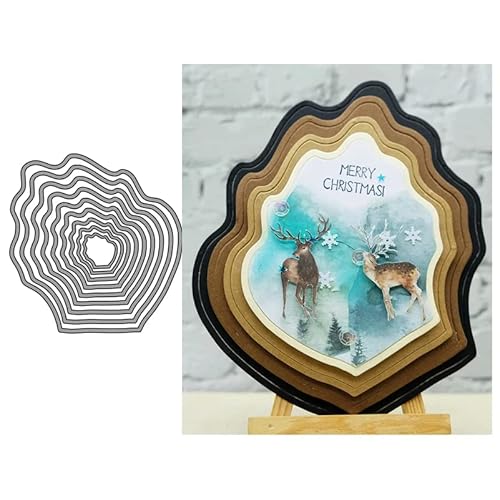 9 Teile Unregelmäßiger Rahmen Metall stanzformen Stanzteile Metall, Papierkarten-Stanzformen, Schnittschablonen für DIY-Prägung, Kartengestaltung, Buchanhänger, dekorative Papierformen, Scrapbooking 9 Teile Unregelmäßiger Rahmen Metall stanzformen Stanzteile Metall, Papierkarten-Stanzformen, Schnittschablonen für DIY-Prägung, Kartengestaltung, Buchanhänger, dekorative Papierformen, Scrapbooking von TingZVen