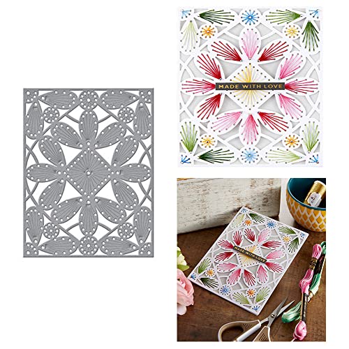 TingZVen Metall-Stanzformen, genähte Blütenblatt-Rahmen, Stanzschablonen für Bastelarbeiten, Scrapbooking, Karten, dekorative Prägepapier-Stanzformen für Scrapbooking, Kartenherstellung TingZVen Metall-Stanzformen, genähte Blütenblatt-Rahmen, Stanzschablonen für Bastelarbeiten, Scrapbooking, Karten, dekorative Prägepapier-Stanzformen für Scrapbooking, Kartenherstellung von TingZVen