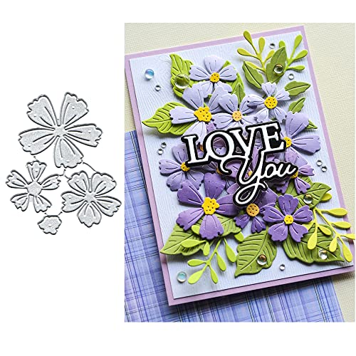 Mehrschichtige Blumen-Metallstanzformen, geschichtete Blumen, Papierkarten-Stanzformen, Schnittschablonen für DIY-Prägung, Kartenherstellung, Buchetiketten, dekorative Papierformen, Scrapbooking Mehrschichtige Blumen-Metallstanzformen, geschichtete Blumen, Papierkarten-Stanzformen, Schnittschablonen für DIY-Prägung, Kartenherstellung, Buchetiketten, dekorative Papierformen, Scrapbooking von TingZVen