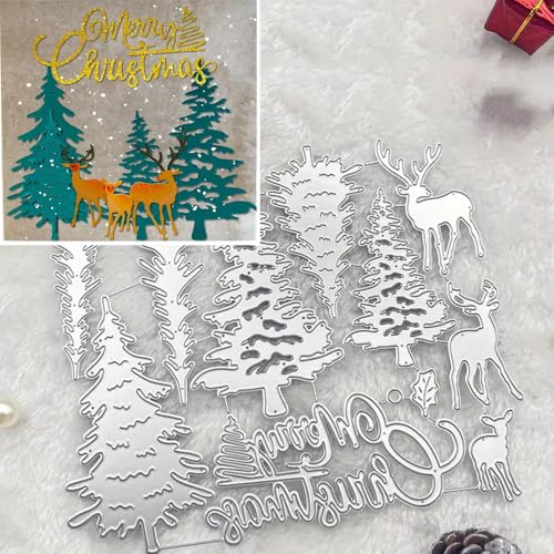 Weihnachts-Stanzschablonen, Metall, Weihnachtsbaum, Hirsch, Buchstaben, Stanzschablonen für DIY, Scrapbooking, Karten, Fotoalbum, dekorative Prägepapier-Stanzformen für Scrapbooking, Kartenherstellung Weihnachts-Stanzschablonen, Metall, Weihnachtsbaum, Hirsch, Buchstaben, Stanzschablonen für DIY, Scrapbooking, Karten, Fotoalbum, dekorative Prägepapier-Stanzformen für Scrapbooking, Kartenherstellung von TingZVen