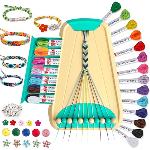 TingingYuli Kunst und Handwerk für Kinder im Alter von 8-12 Jahren,Freundschaftsarmband-Machset für Mädchen, Schmuckherstellungsset,Weihnachtsgeschenke für Kinder im Alter von 6-12 Jahren (Blau) von TingingYuli