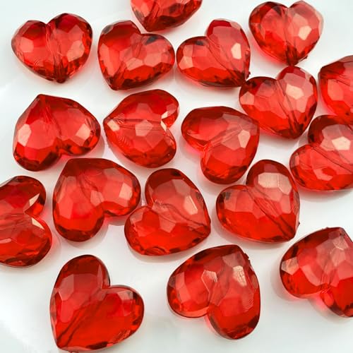 Tingoons Acryl-Perlen in Herzform, 28 x 25 mm, transparent, bunt, Bastelperlen mit Loch, Abstandshalter, Perlen für Heimdekoration, DIY, Handwerk, Schmuckherstellung, Armband, Halskette, Ohrringe, Tingoons Acryl-Perlen in Herzform, 28 x 25 mm, transparent, bunt, Bastelperlen mit Loch, Abstandshalter, Perlen für Heimdekoration, DIY, Handwerk, Schmuckherstellung, Armband, Halskette, Ohrringe, von Tingoons