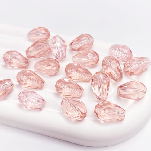 Tingoons Kristallglasperlen, 8 x 12 mm, Tropfenform, facettierte Form, vertikales Loch, lose Glasperlen, DIY, Handwerk, Armband, Halskette, Ohrringe, Schmuckherstellung, Rosa, 80 Stück Tingoons Kristallglasperlen, 8 x 12 mm, Tropfenform, facettierte Form, vertikales Loch, lose Glasperlen, DIY, Handwerk, Armband, Halskette, Ohrringe, Schmuckherstellung, Rosa, 80 Stück von Tingoons