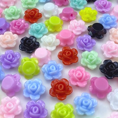 Tingoons Rosen-Perlen, Acryl, flache Rückseite, lose Abstandshalter, Pastellfarben, bunte Verzierungen mit Loch für Schmuckherstellung, Halsketten, Armbänder, Ohrringe, Basteln, 250 Stück (mehrfarbig) Tingoons Rosen-Perlen, Acryl, flache Rückseite, lose Abstandshalter, Pastellfarben, bunte Verzierungen mit Loch für Schmuckherstellung, Halsketten, Armbänder, Ohrringe, Basteln, 250 Stück (mehrfarbig) von Tingoons
