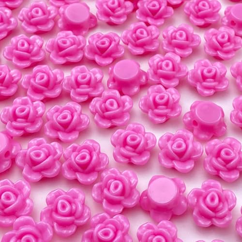 Tingoons Rosen-Perlen, Acryl, flache Rückseite, lose Abstandshalter, Pastellfarben, bunte Verzierungen mit Loch für Schmuckherstellung, Halsketten, Armbänder, Ohrringe, Basteln, 250 Stück (Rosarot) Tingoons Rosen-Perlen, Acryl, flache Rückseite, lose Abstandshalter, Pastellfarben, bunte Verzierungen mit Loch für Schmuckherstellung, Halsketten, Armbänder, Ohrringe, Basteln, 250 Stück (Rosarot) von Tingoons