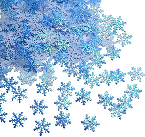 Youery 600 Stück Schneeflocken-Konfetti, weißes und blaues Papier, für Weihnachten, Winter, gefroren, Hochzeit, Geburtstag, Urlaub, Partydekoration, Zubehör Youery 600 Stück Schneeflocken-Konfetti, weißes und blaues Papier, für Weihnachten, Winter, gefroren, Hochzeit, Geburtstag, Urlaub, Partydekoration, Zubehör von Youery