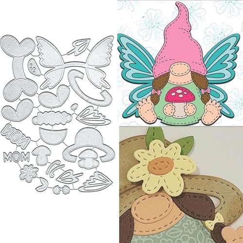 Frühlings-Schmetterlingszwerg Metallstanzformen, Stanzformen, Papierkarten-Stanzformen, Schnittschablonen für DIY-Prägung, Kartengestaltung, Buchanhänger, dekorative Papierformen, Scrapbooking Frühlings-Schmetterlingszwerg Metallstanzformen, Stanzformen, Papierkarten-Stanzformen, Schnittschablonen für DIY-Prägung, Kartengestaltung, Buchanhänger, dekorative Papierformen, Scrapbooking von TingZVen