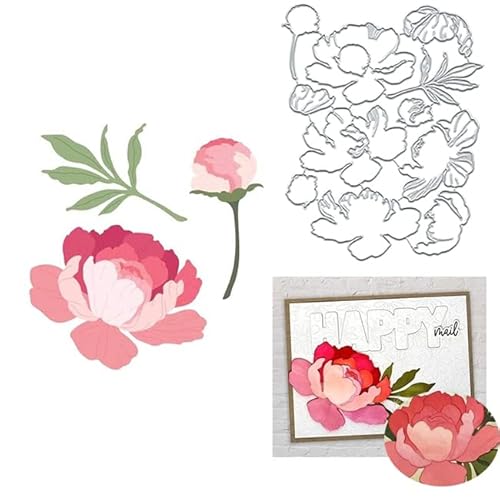 Pfingstrosenblume Metallstanzformen Stanzteile Metall,Stanzformen, Papierkarten-Stanzformen, Schnittschablonen für DIY-Prägung, Kartengestaltung, Buchanhänger, dekorative Papierformen, Scrapbooking Pfingstrosenblume Metallstanzformen Stanzteile Metall,Stanzformen, Papierkarten-Stanzformen, Schnittschablonen für DIY-Prägung, Kartengestaltung, Buchanhänger, dekorative Papierformen, Scrapbooking von TingZVen