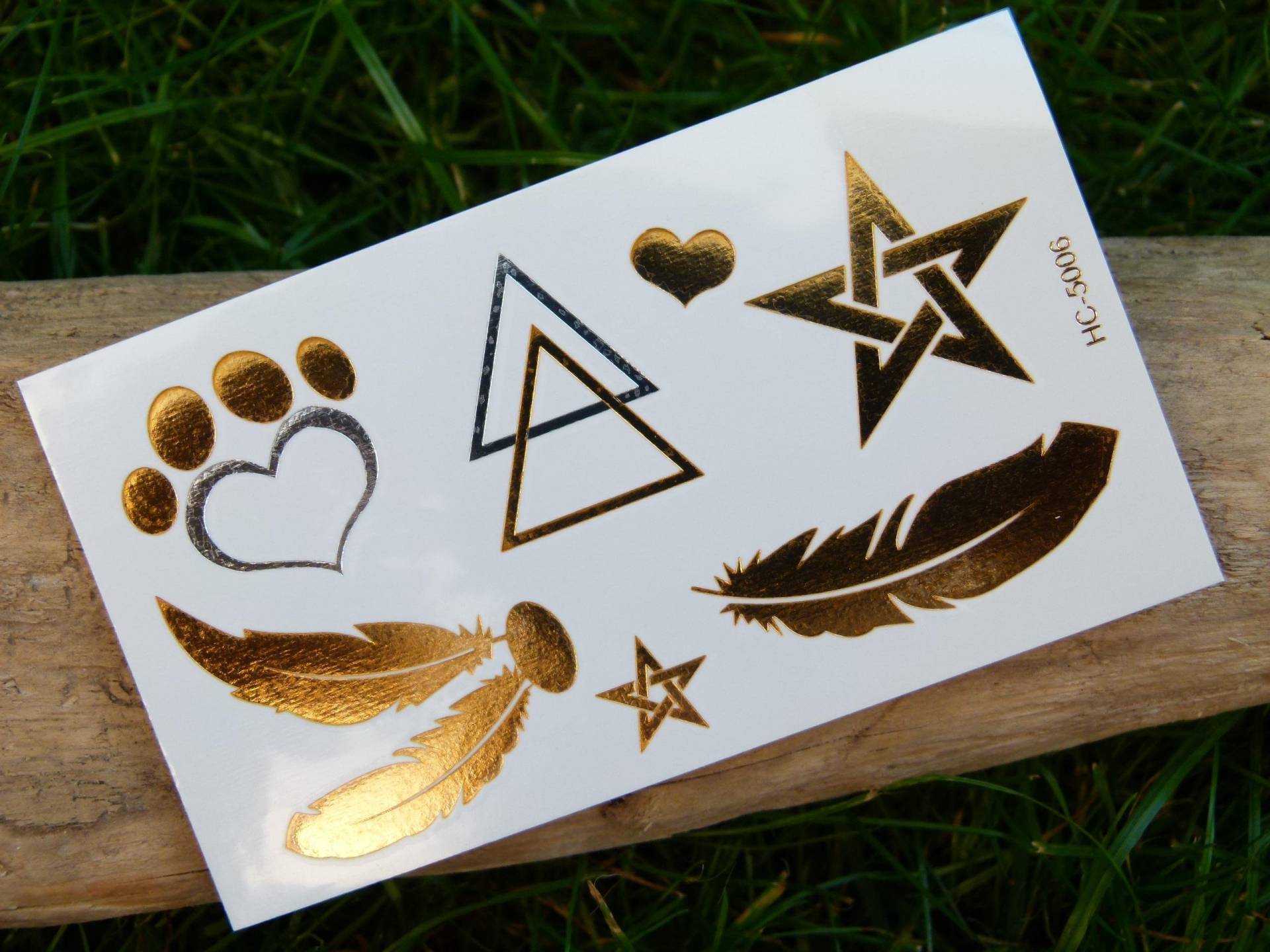 Nr. 002 - Temporäres Tattoo Goldfarbenes Metallic Body Boho Bodytattoo Körpertattoo Faketattoo Körperbild Körperschmuck Nr. 002 - Temporäres Tattoo Goldfarbenes Metallic Body Boho Bodytattoo Körpertattoo Faketattoo Körperbild Körperschmuck von TinkyStarShop