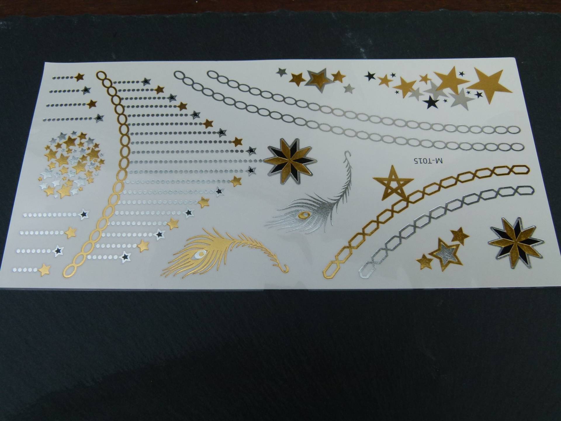 Nr. 025 - Temporäres Tattoo Goldfarben Metallic Boho Kette Körperschmuck Körperbild Fake Armtattoo Körpertattoo Nr. 025 - Temporäres Tattoo Goldfarben Metallic Boho Kette Körperschmuck Körperbild Fake Armtattoo Körpertattoo von TinkyStarShop