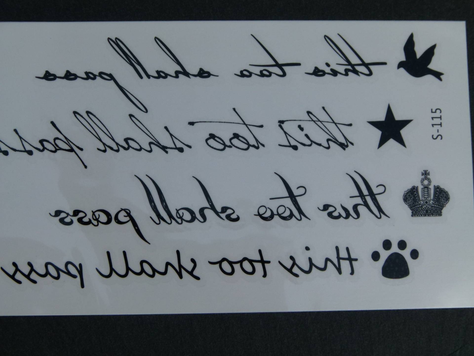 Nr. 061 - Temporäres Tattoo Schwarz Boho Schrift Spruch Körperschmuck Körperbild Fake Körpertattoo Bodytattoo Nr. 061 - Temporäres Tattoo Schwarz Boho Schrift Spruch Körperschmuck Körperbild Fake Körpertattoo Bodytattoo von TinkyStarShop