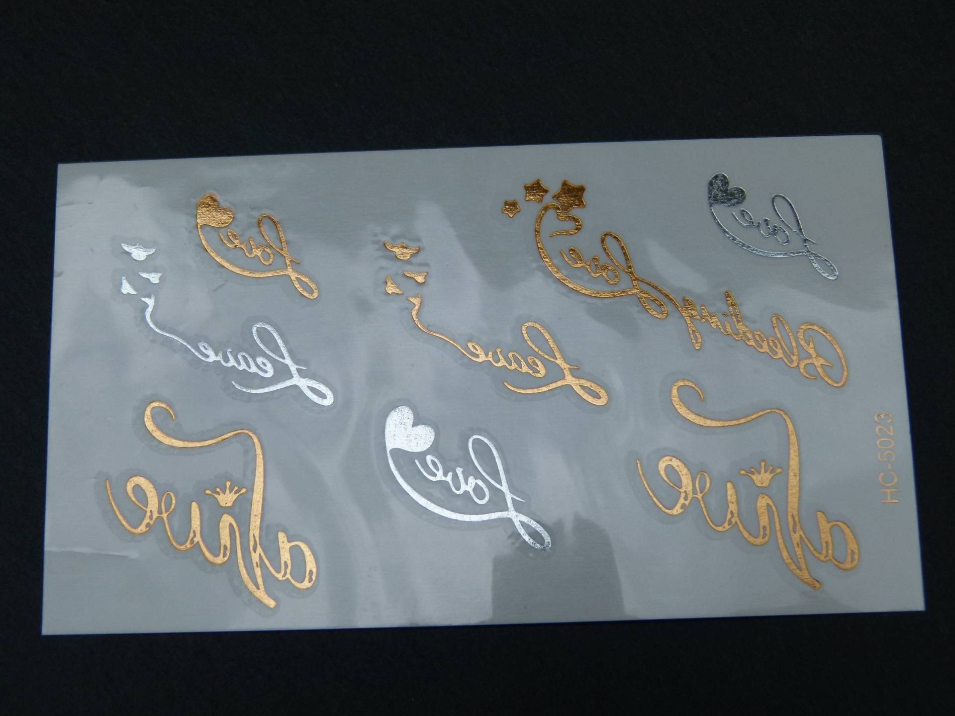 Nr. 070 - Temporäres Tattoo Boho Gold Silber Love Liebe Goldfarben Silberfarben Metallic Bodytattoo Körpertattoo Fake Nr. 070 - Temporäres Tattoo Boho Gold Silber Love Liebe Goldfarben Silberfarben Metallic Bodytattoo Körpertattoo Fake von TinkyStarShop