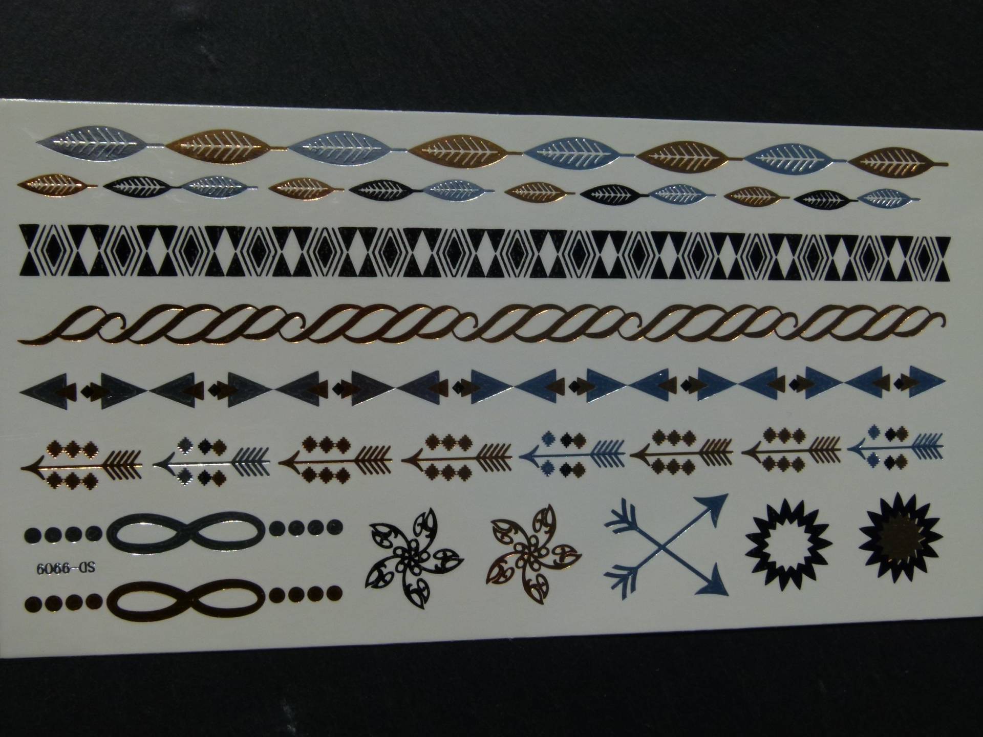Nr. 137 - Temporäres Tattoo Boho Gold Silber Armband Sonne Nr. 137 - Temporäres Tattoo Boho Gold Silber Armband Sonne von TinkyStarShop