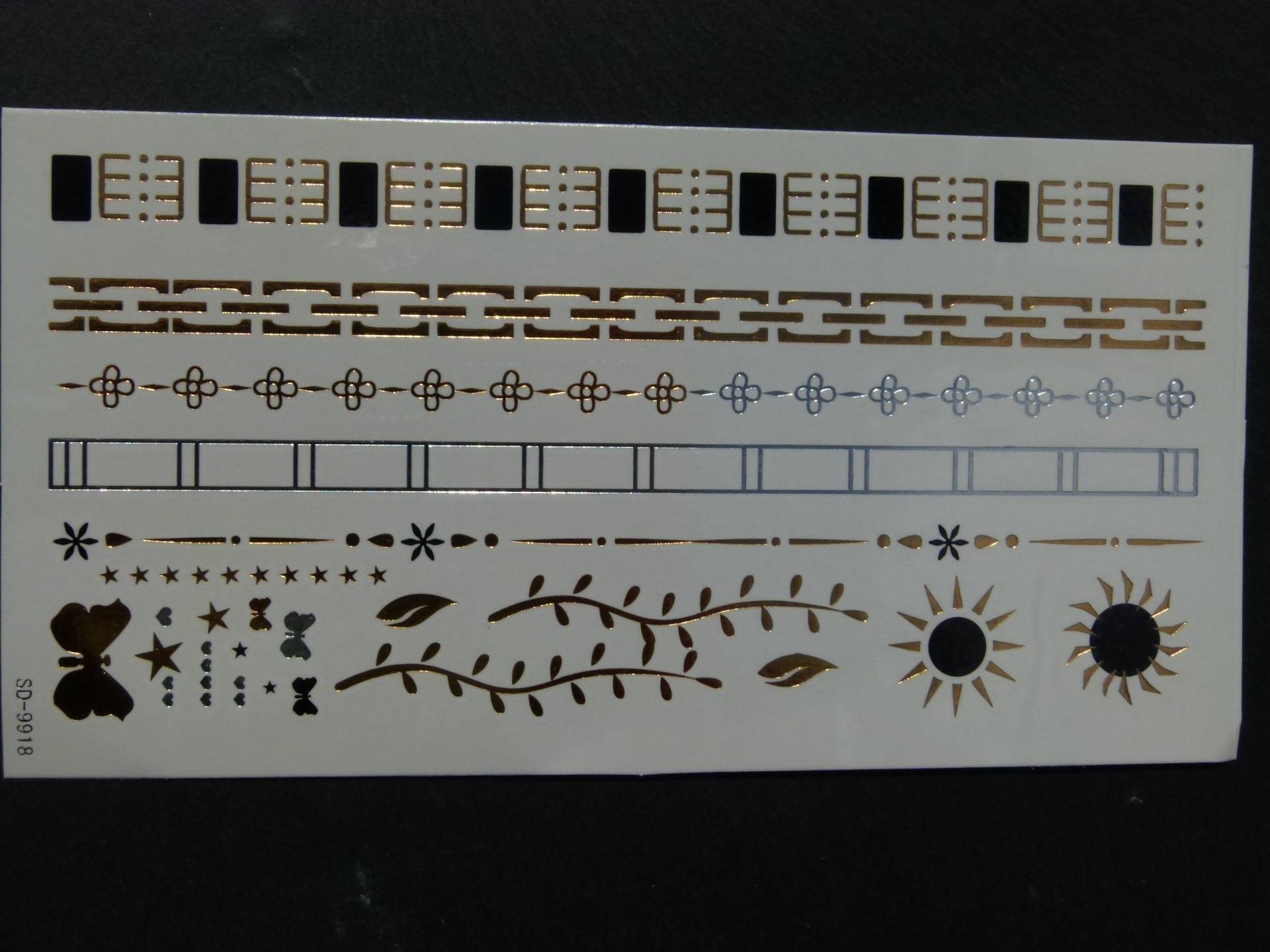 Nr. 146 - Temporäres Tattoo Boho Gold Silber Armband Sonne Faketattoo Körperschmuck Körperbild Körpertattoo Nr. 146 - Temporäres Tattoo Boho Gold Silber Armband Sonne Faketattoo Körperschmuck Körperbild Körpertattoo von TinkyStarShop
