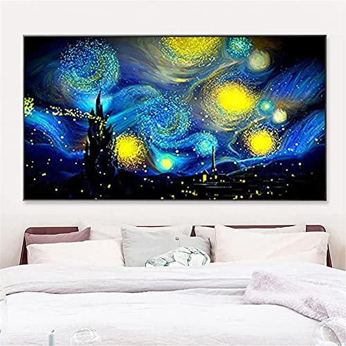 5d Diamant Malerei Kit Round drill Van Gogh Sternenhimmel 80x220cm DIY Voll Große Diamond Painting Stickerei Kreuzstich Kristall Strass Diamant Painting Bilder Mosaik für Zuhause Wohnzimmer Wand-Dekor 5d Diamant Malerei Kit Round drill Van Gogh Sternenhimmel 80x220cm DIY Voll Große Diamond Painting Stickerei Kreuzstich Kristall Strass Diamant Painting Bilder Mosaik für Zuhause Wohnzimmer Wand-Dekor von Tinnfea