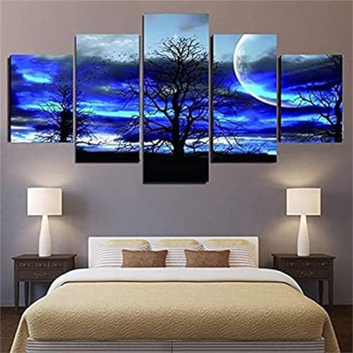 5 Stück Mond-Landschaft Diamond Painting Erwachsene, 5D Diamant Painting Bilder Kinde, DIY Voll Round Malen Nach Zahlen Diamant Malerei Arts basteln Set mit Zubehö, für Home Wand Dekor 150x75cm N-9035 5 Stück Mond-Landschaft Diamond Painting Erwachsene, 5D Diamant Painting Bilder Kinde, DIY Voll Round Malen Nach Zahlen Diamant Malerei Arts basteln Set mit Zubehö, für Home Wand Dekor 150x75cm N-9035 von Tinnoon
