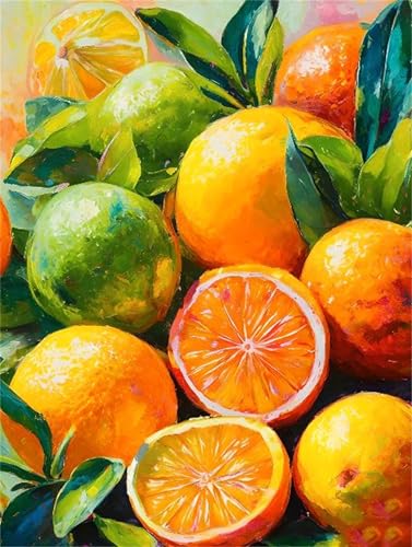 5D Diamant Painting Bilder, Diamond Painting Obst Orangen Diamond Art Painting Set zubehör, Diamant Crystal Art Malen Nach Zahlen Basteln Erwachsene, Diamant Malerei für Home Wand Dekor 20x30cm k-336 5D Diamant Painting Bilder, Diamond Painting Obst Orangen Diamond Art Painting Set zubehör, Diamant Crystal Art Malen Nach Zahlen Basteln Erwachsene, Diamant Malerei für Home Wand Dekor 20x30cm k-336 von Tinnoon