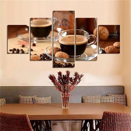 5D Diamond Art Painting 5 Pack Diamant Painting Bilder Erwachsene Kaffeetasse Diamond Painting Kinder Voll Diamant Crystal Art Malen Nach Zahlen Basteln Set für Home Décor Geschenke 125x63cm N-3826 5D Diamond Art Painting 5 Pack Diamant Painting Bilder Erwachsene Kaffeetasse Diamond Painting Kinder Voll Diamant Crystal Art Malen Nach Zahlen Basteln Set für Home Décor Geschenke 125x63cm N-3826 von Tinnoon