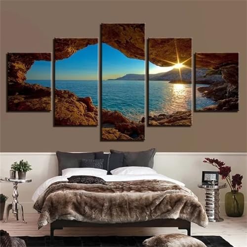 5D Diamond Art Painting 5 Pack Diamant Painting Bilder Erwachsene Landschaft mit Meer Diamond Painting Kinder Voll Diamant Crystal Art Malen Nach Zahlen Basteln Set für Home Décor 125x63cm N-3784 5D Diamond Art Painting 5 Pack Diamant Painting Bilder Erwachsene Landschaft mit Meer Diamond Painting Kinder Voll Diamant Crystal Art Malen Nach Zahlen Basteln Set für Home Décor 125x63cm N-3784 von Tinnoon