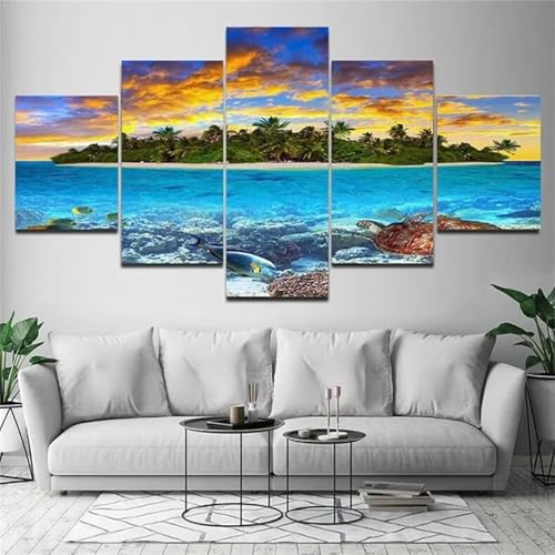 5D Diamond Painting 5 Teilig Groß XXL Wolkenmeer Diamant Painting Bilder Basteln Erwachsene 50x25cm Diamond Art Painting, DIY Voll Diamant Malerei Stickerei Kreuzstich für Room Decor Wohnwand N-9231 5D Diamond Painting 5 Teilig Groß XXL Wolkenmeer Diamant Painting Bilder Basteln Erwachsene 50x25cm Diamond Art Painting, DIY Voll Diamant Malerei Stickerei Kreuzstich für Room Decor Wohnwand N-9231 von Tinnoon