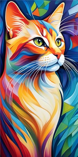 5D Diamond Painting Set Farbenfrohe Katzen DIY Malen nach Zahlen Erwachsene Diamant Painting Bilder Round Full Drill Mosaik Bastelset for Weihnachten Geschenk Oder Home Wand Decor 30x60cm T-6197 5D Diamond Painting Set Farbenfrohe Katzen DIY Malen nach Zahlen Erwachsene Diamant Painting Bilder Round Full Drill Mosaik Bastelset for Weihnachten Geschenk Oder Home Wand Decor 30x60cm T-6197 von Tinnoon
