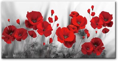 DIY 5D Diamant Painting Bilder, Mohnblumen Diamond Painting Bilder Erwachsene Weihnachten Set, Full Drill Diamond Painting Kinder, Wohnzimmer Schlafzimmer Büro Wand Eingang Dekoration 60x120cm L-2322 DIY 5D Diamant Painting Bilder, Mohnblumen Diamond Painting Bilder Erwachsene Weihnachten Set, Full Drill Diamond Painting Kinder, Wohnzimmer Schlafzimmer Büro Wand Eingang Dekoration 60x120cm L-2322 von Tinnoon