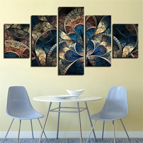 Diamond Painting 5 Teilig Groß XXL Abstrakte Blume Diamant Painting Bilder Basteln Erwachsene 100x50cm Diamond Art Painting, Voll Diamant Malerei Stickerei Kreuzstich für Room Decor Wohnwand N-1095 Diamond Painting 5 Teilig Groß XXL Abstrakte Blume Diamant Painting Bilder Basteln Erwachsene 100x50cm Diamond Art Painting, Voll Diamant Malerei Stickerei Kreuzstich für Room Decor Wohnwand N-1095 von Tinnoon
