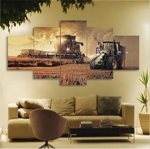 Diamond Painting 5 Teilig Groß XXL Traktor Bauernhof Diamant Painting Bilder Basteln Erwachsene 150x75cm Diamond Art Painting, DIY Voll Diamant Malerei Stickerei für Room Decor Wohnwand N-7974 Diamond Painting 5 Teilig Groß XXL Traktor Bauernhof Diamant Painting Bilder Basteln Erwachsene 150x75cm Diamond Art Painting, DIY Voll Diamant Malerei Stickerei für Room Decor Wohnwand N-7974 von Tinnoon