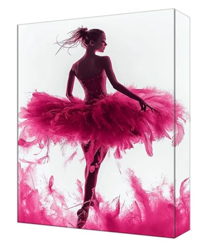 Malen Nach Zahlen Ballett Mädchen Malen Nach Zahlen Kinder ab 7, DIY Set Erwachsene, mit 3- Pinseln und Acrylfarben, Kreatives für Erwachsene, Home Wand Deko Geschenke 20x30cm (Ohne Rahmen) T-13 von Tinnoon