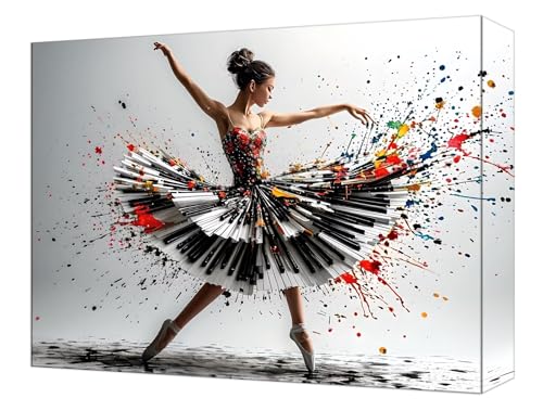 Malen Nach Zahlen Balletttänzerin Mädchen Malen Nach Zahlen Kinder ab 7, DIY Set Erwachsene, mit Pinseln und Acrylfarben, Kreatives für Erwachsene, Home Deko Geschenke 20x30cm (Ohne Rahmen) T-12 von Tinnoon