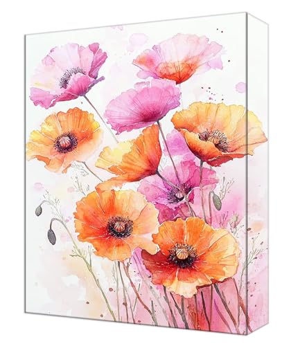 Malen Nach Zahlen Erwachsene Farbe Blume, Kinder DIY Handgemalt Ölgemälde Kit, Knitterfreie Leinwand, Pinsels Und Acrylfarbe, Basteln Erwachsene Kit, Kreativität Geschenk Heimdekoration 30x40cm T-45 von Tinnoon