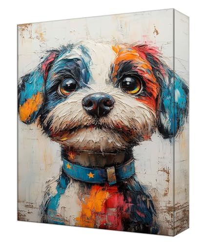 Malen Nach Zahlen Erwachsene Farbe Hund, Kinder DIY Handgemalt Ölgemälde Kit, Knitterfreie Leinwand, Pinsels Und Acrylfarbe, Basteln Erwachsene Kit, Kreativität Geschenk Heimdekoration 45x60cm T-31 Malen Nach Zahlen Erwachsene Farbe Hund, Kinder DIY Handgemalt Ölgemälde Kit, Knitterfreie Leinwand, Pinsels Und Acrylfarbe, Basteln Erwachsene Kit, Kreativität Geschenk Heimdekoration 45x60cm T-31 von Tinnoon