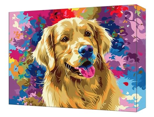 Malen Nach Zahlen Erwachsene Farbe Hund, Kinder DIY Handgemalt Ölgemälde Kit, Knitterfreie Leinwand, Pinsels Und Acrylfarbe, Basteln Erwachsene Kit, Kreativität Geschenk Heimdekoration 70x90cm T-42 Malen Nach Zahlen Erwachsene Farbe Hund, Kinder DIY Handgemalt Ölgemälde Kit, Knitterfreie Leinwand, Pinsels Und Acrylfarbe, Basteln Erwachsene Kit, Kreativität Geschenk Heimdekoration 70x90cm T-42 von Tinnoon