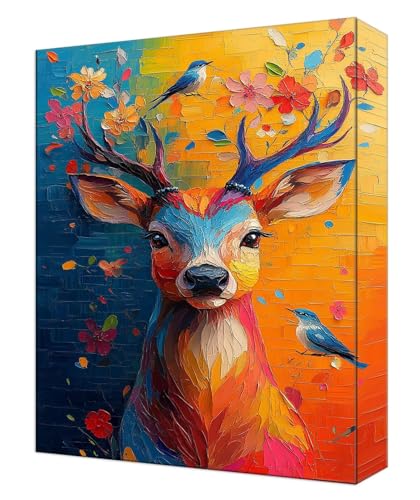 Malen Nach Zahlen Erwachsene Farbe Reh, Kinder DIY Handgemalt Ölgemälde Kit, Knitterfreie Leinwand, Pinsels Und Acrylfarbe, Basteln Erwachsene Kit, Kreativität Geschenk Heimdekoration 30x40cm T-47 Malen Nach Zahlen Erwachsene Farbe Reh, Kinder DIY Handgemalt Ölgemälde Kit, Knitterfreie Leinwand, Pinsels Und Acrylfarbe, Basteln Erwachsene Kit, Kreativität Geschenk Heimdekoration 30x40cm T-47 von Tinnoon
