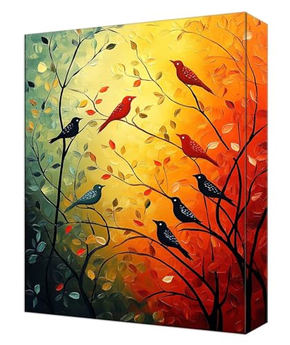 Malen Nach Zahlen Erwachsene Farbe Vogel, Kinder DIY Handgemalt Ölgemälde Kit, Knitterfreie Leinwand, Pinsels Und Acrylfarbe, Basteln Erwachsene Kit, Kreativität Geschenk Heimdekoration 70x90cm T-51 Malen Nach Zahlen Erwachsene Farbe Vogel, Kinder DIY Handgemalt Ölgemälde Kit, Knitterfreie Leinwand, Pinsels Und Acrylfarbe, Basteln Erwachsene Kit, Kreativität Geschenk Heimdekoration 70x90cm T-51 von Tinnoon