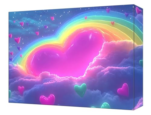 Malen Nach Zahlen Erwachsene Regenbogen Liebe, Kinder DIY Handgemalt Ölgemälde Kit, Knitterfreie Leinwand, Pinsels Und Acrylfarbe, Basteln Erwachsene AnfäNger Kit, Kreativität Geschenk 45x60cm T-26 Malen Nach Zahlen Erwachsene Regenbogen Liebe, Kinder DIY Handgemalt Ölgemälde Kit, Knitterfreie Leinwand, Pinsels Und Acrylfarbe, Basteln Erwachsene AnfäNger Kit, Kreativität Geschenk 45x60cm T-26 von Tinnoon