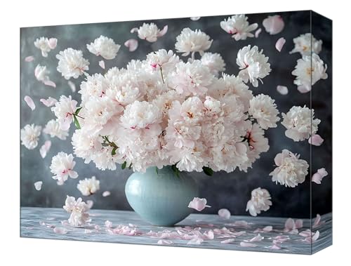 Malen Nach Zahlen Erwachsene Weiß Blume, Kinder DIY Handgemalt Ölgemälde Kit, Knitterfreie Leinwand, Pinsels Und Acrylfarbe, Basteln Erwachsene Kit, Kreativität Geschenk Heimdekoration 50x65cm T-20 Malen Nach Zahlen Erwachsene Weiß Blume, Kinder DIY Handgemalt Ölgemälde Kit, Knitterfreie Leinwand, Pinsels Und Acrylfarbe, Basteln Erwachsene Kit, Kreativität Geschenk Heimdekoration 50x65cm T-20 von Tinnoon