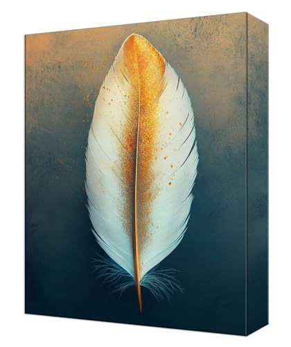 Malen Nach Zahlen Erwachsene Weiß Feder, Kinder DIY Handgemalt Ölgemälde Kit, Knitterfreie Leinwand, Pinsels Und Acrylfarbe, Basteln Erwachsene Kit, Kreativität Geschenk Heimdekoration 30x40cm T-23 Malen Nach Zahlen Erwachsene Weiß Feder, Kinder DIY Handgemalt Ölgemälde Kit, Knitterfreie Leinwand, Pinsels Und Acrylfarbe, Basteln Erwachsene Kit, Kreativität Geschenk Heimdekoration 30x40cm T-23 von Tinnoon