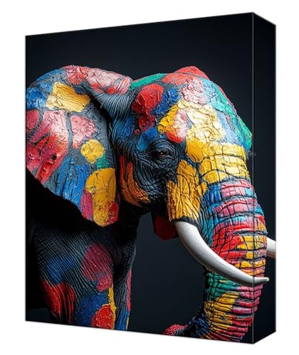 Malen Nach Zahlen Farbe Elefant Malen Nach Zahlen Kinder ab 7, DIY Set Erwachsene, mit Pinseln und Acrylfarben, Knitterfreie Leinwand Kit, Kreatives für Erwachsene, Home Deko 40x50cm Ohne Rahmen T-29 Malen Nach Zahlen Farbe Elefant Malen Nach Zahlen Kinder ab 7, DIY Set Erwachsene, mit Pinseln und Acrylfarben, Knitterfreie Leinwand Kit, Kreatives für Erwachsene, Home Deko 40x50cm Ohne Rahmen T-29 von Tinnoon