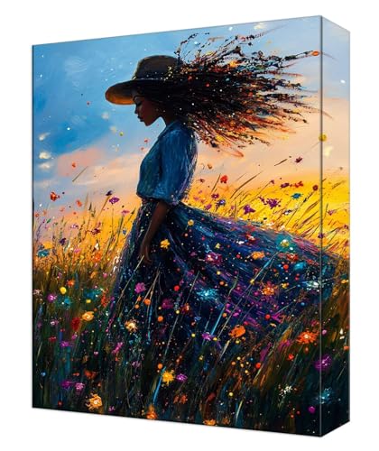 Malen Nach Zahlen Farbe Frau Malen Nach Zahlen Kinder ab 7, DIY Set Erwachsene, mit Pinseln und Acrylfarben, Knitterfreie Leinwand Kit, Kreatives für Erwachsene, Home Deko 40x50cm (Ohne Rahmen) T-57 von Tinnoon