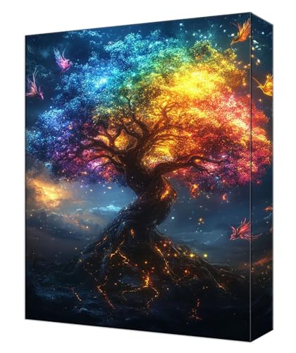 Malen Nach Zahlen Farbe Schmetterling Malen Nach Zahlen Kinder ab 7, DIY Set Erwachsene, mit 3- Pinseln und Acrylfarben, Kreatives für Erwachsene, Home Wand Deko Geschenke 40x50cm (Ohne Rahmen) T-35 von Tinnoon