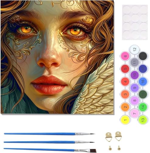 Tinnoon Malen Nach Zahlen Erwachsene Abstrakte Frau, Paint by Numbers Malen Nach Zahlen, Handgemalt Ölgemälde Kit für Anfänger Erwachsene Mit 3-Pinseln und Acrylfarbe für Home Decor 20x20cm U-1586 Tinnoon Malen Nach Zahlen Erwachsene Abstrakte Frau, Paint by Numbers Malen Nach Zahlen, Handgemalt Ölgemälde Kit für Anfänger Erwachsene Mit 3-Pinseln und Acrylfarbe für Home Decor 20x20cm U-1586 von Tinnoon
