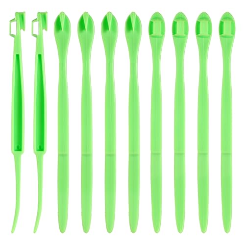 Tinoaly Orangenschäler, 10er Pack, Plastik, Grasgrün, Fruchtschäler, Zitrusschalenschäler, Küchenzubehör, Küchengeräte von Tinoaly