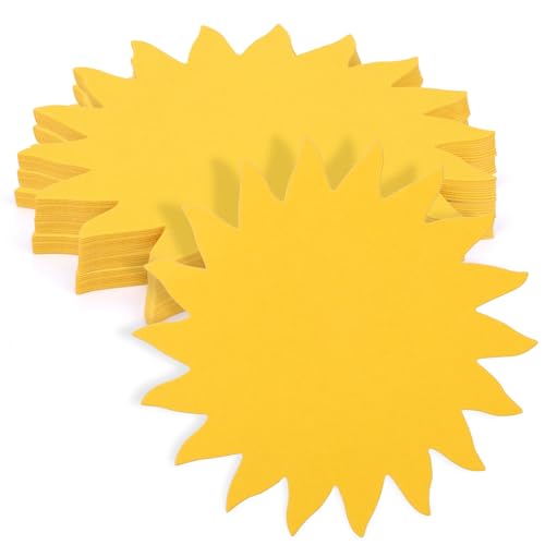 120stk Sonnenpapier Ausschnitte, Goldener Sonnenförmiger Karton Doppelseitiger Sonnenausschnitte Pinnwand Dekoration für Bastelarbeiten im Klassenzimmer Party Wanddekoration 120stk Sonnenpapier Ausschnitte, Goldener Sonnenförmiger Karton Doppelseitiger Sonnenausschnitte Pinnwand Dekoration für Bastelarbeiten im Klassenzimmer Party Wanddekoration von Tinoaly