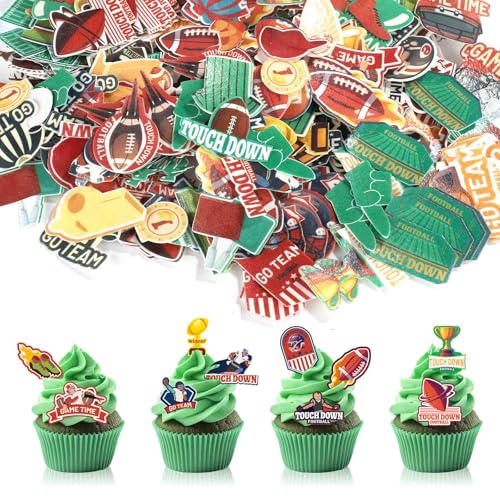 Tinoaly 280 st. Fußball Cupcake Topper, Essbar, 40 Designs, Bunt, Reispapier, Geburtstag, Babyparty, Fußball, Cupcake Dekoration Tinoaly 280 st. Fußball Cupcake Topper, Essbar, 40 Designs, Bunt, Reispapier, Geburtstag, Babyparty, Fußball, Cupcake Dekoration von Tinoaly