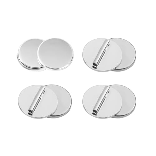 4 Paar Mini Magnet Brosche Konverter, Magnetverschlüsse für Kleidung Metall Anstecknadeln Fast Unsichtbarer Anstecknadelkonverter für Hijab Schals und Dünne Stoffe 4 Paar Mini Magnet Brosche Konverter, Magnetverschlüsse für Kleidung Metall Anstecknadeln Fast Unsichtbarer Anstecknadelkonverter für Hijab Schals und Dünne Stoffe von Tinoaly