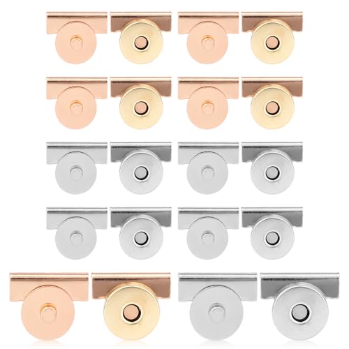 Tinoaly 10 Paar Nahtlose Magnetische Schnallenverschlüsse, Gold und Silber Kein Nähen Magnetische Druckknöpfe für Heimwerkerarbeiten Kleidung Geldbörsen Brieftaschen und mehr Tinoaly 10 Paar Nahtlose Magnetische Schnallenverschlüsse, Gold und Silber Kein Nähen Magnetische Druckknöpfe für Heimwerkerarbeiten Kleidung Geldbörsen Brieftaschen und mehr von Tinoaly