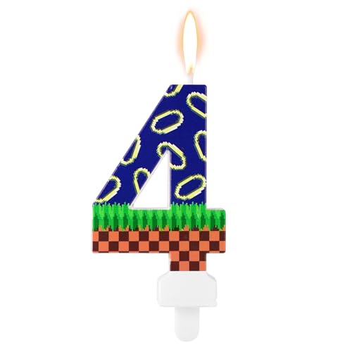 Tinoaly Blaue Geburtstagskerze mit Igelmotiv, Happy Birthday-Zahlenkerze, Cartoon-Kuchenaufsatz, Paraffin, Unparfümiert, Indoor, 1 Stück Tinoaly Blaue Geburtstagskerze mit Igelmotiv, Happy Birthday-Zahlenkerze, Cartoon-Kuchenaufsatz, Paraffin, Unparfümiert, Indoor, 1 Stück von Tinoaly